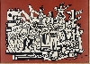 Mais quel cirque! Léger au pays des cercles en action : Fernand Léger, La Grande Parade sur fond rouge, 1953 Huile sur toile. 114,5 x 156,2 cm Donation Nadia Léger et Georges Bauquier, 1969. Musée national Fernand Léger © Adagp, Paris 2011. Crédit photographique : RMN/ Gérard Blot