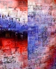 Pascal Dombis - Extra_Vague : Eurasia_(Google_Rouge-Blanc-Bleu-Noi_Ouest/Est), détail. 2012, lenticulaire sur alu-dibon et chassis, 180 x 180 cm. 