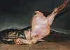 La beauté et la mort : Francisco José Goya y Lucientes, Le Dindon plumé, 1808/12, huile sur toile, 44,8 x 62,4 cm © Bayerische Staatsgemäldesammlungen, Munich / bpk