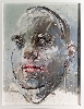 Philippe Pasqua – Œuvres récentes : Aveugle, huile sur papier © courtesy Galerie RX et l'artiste