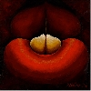 Clotilde Fava – Hermaphrodite : Clotilde Fava, Acrylique sur toile. 100x100