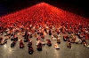 Chiharu Shiota - Infinity :  Chiharu Shiota, Dialogue from DNA, 2004 (Center of Japanese Art and Technology, Cracovie) ©Chiharu Shiota. Photo : Sunhi Mang 