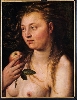 Quand Eve retrouve Adam, deux pendants de Goltzius : Eve Hendrick Goltzius, Eve, Huile sur bois (chêne), 51 × 38,5 cm, Monogrammé en haut à droite : HG. Strasbourg, Musée des Beaux-Arts. Photo : N.Fussler