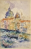 Henri Edmond Cross et le néo-impressionnisme. De Seurat à Matisse : Henri Edmond Cross, Venise, La Salute, 1903 – Aquarelle 26.5 x 17 cm Collection particulière © Ledain / Galerie de la Présidence