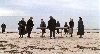 Agnès Varda - Y’a pas que la mer : Les Veuves de Noirmoutier, 2005 1 film et 14 vidéos, en boucle, chaises et écouteurs, ou 5 photographies de veuves, 2005