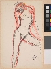 La saisie du modèle, Rodin 300 dessins. 1890-1917 : Auguste Rodin Femme nue à la jambe gauche éartée © Musée Rodin - Photo : Jean de Calan