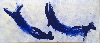 Klein-Byars-Kapoor : Yves Klein. Anthropométrie (ANT 84), 1960 Pigment pur et résine synthétique sur papier marouflé sur toile 155 x 359 cm Collection MAMAC, Nice - Achat en 1988 avec l'aide du FRAM © ADAGP, Paris, 2012 