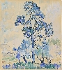 De Delacroix à Signac - Dessins de la collection Dyke : Paul Signac Eucalyptus à Antibes 1910 Encre noire, aquarelle et gouache, 39 x 34,5 cm Collection James T. Dyke © Washington, National Gallery of Art