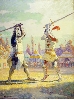 The Wyeths. Trois générations d’artistes américains. : N. C. Wyeth, Sir Nigel Sustains England’s Honor, 1922, huile sur toile, 101,5 x 76,8 cm, collection Bank of America Merrill Lynch