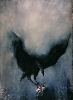 Vladimir Velickovic, les versants du silence : Proie, 2006, Huile sur toile, 225x165 cm