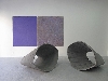 Re-poser / Re-garder : sculptures, dessins de Vincent Barré : Vincent Barré, Anneaux cannelés, 2009, fonte d’aluminium.