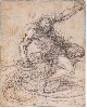 L’œil et la passion. Dessins italiens de la Renaissance dans les collections privées françaises : Jacopo Negretti, dit Palma Giovane, Venus et l'Amour, 0,44 x 0,37