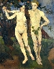 Valadon, Utrillo et Utter, la trinité maudite entre Paris et Saint-Bernard, 1909-1939 : Suzanne Valadon  Adam et Eve, 1909  Huile sur toile, 162 x 131 cm  MNAM, centre Georges Pompidou  ©Collection Centre Pompidou, RMN / cliché Jacqueline Hyde    