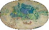 Les collections. Bonnard, une vie dédiée à l’art : Pierre Bonnard,  Paysage décoratif dit aussi l’Île heureuse,  vers 1921, huile sur toile, 35 x 88 cm, prêt exceptionnel du musée d’Orsay, Paris, ancienne collection Natanson © Adagp, Paris 2011 © RMN (musée d’Orsay) / Hervé Lewandowski