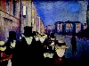 L’univers Munch : Soirée sur l’avenue Karl Johan, 1892, huile sur toile © Werner Zellien, kunstmusuem de Bergen © The Munch Museum / The Munch-Ellingsen Group / Adagp, Paris 2011.