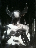 Cosmogonies lunatiques : S. Pencréac'h, Obscure clarté, série Dark Side, encre sur papier, 2011