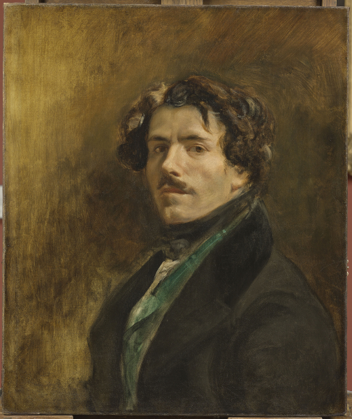 Delacroix (1798-1863) : Eugène Delacroix, Autoportrait au gilet vert. Vers 1837. Huile sur toile. 65 x 54 cm. Musée du Louvre © RMN-Grand Palais (musée du Louvre) / Michel Urtado