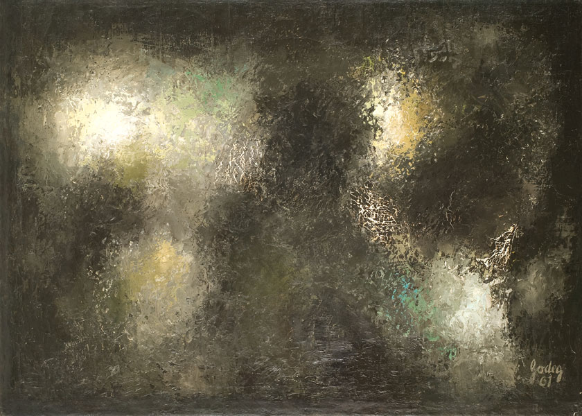 Karl Godeg – « 1957-1963 » : Karl Godeg, 1961, huile sur toile, 48 x 67 cm 