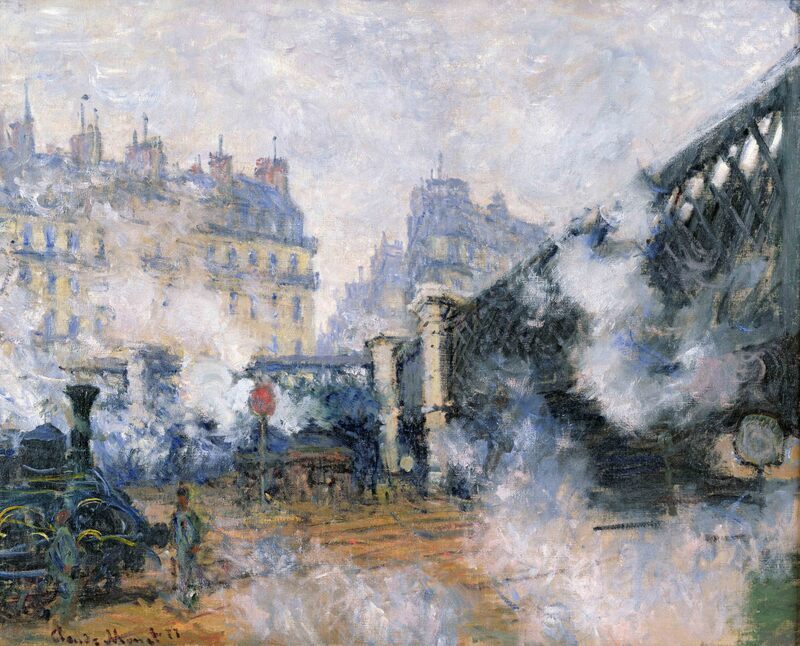 Marcel Proust, un roman parisien : Claude Monet, Le Pont de l’Europe, Gare Saint-Lazare, 1877, Musée Marmottan-Monet, Paris, © Bridgeman Images
