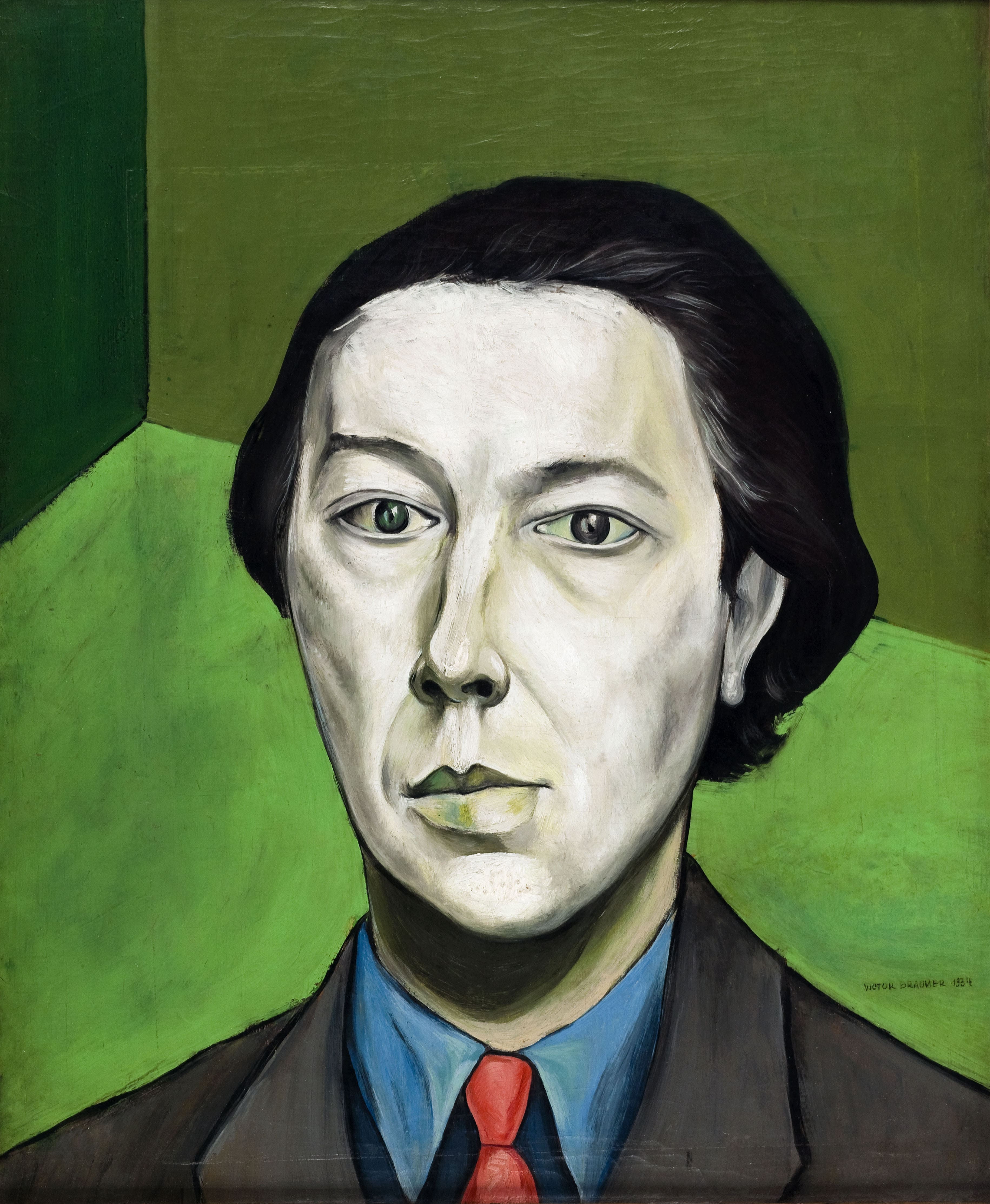 Nadja : un itinéraire surréaliste : Victor Brauner, Portrait d’André Breton, 1934. ©Paris, Musée d’art moderne de la ville de Paris
