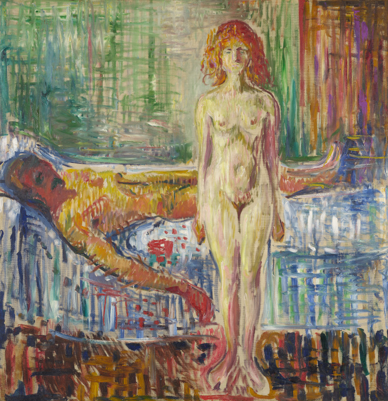 Edvard Munch, un poème de vie, d’amour et de mort : Edvard Munch La Mort de Marat, 1907 Huile sur toile 153 × 149 cm Oslo, Munchmuseet Photo : CC BY-NC-SA 4.0 Munchmuseet