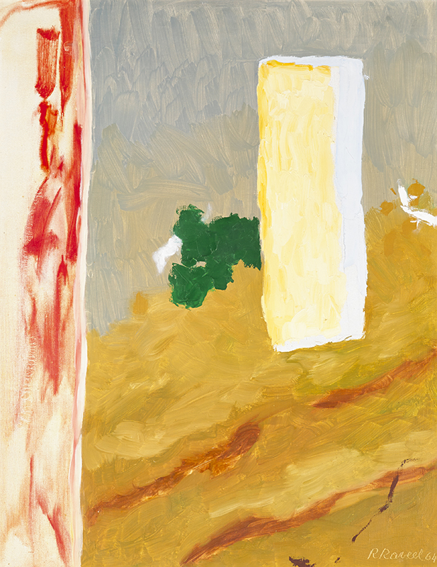 Belgitudes : Roger RAVEEL, Zand en plaatje, 1964, Huile sur toile, 100 x 77 x 2,5 cm, Collection Maurice Verbaet, ADAGP 2022