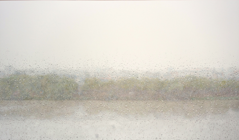 Zhu Hong - Les lignes de l’eau : Zhu Hong, Loire 1614, 2020, crayon de couleur, acrylique sur papier, 92,5 x 160 cm, Courtesy de l'artiste © ADAGP, Paris, 2021