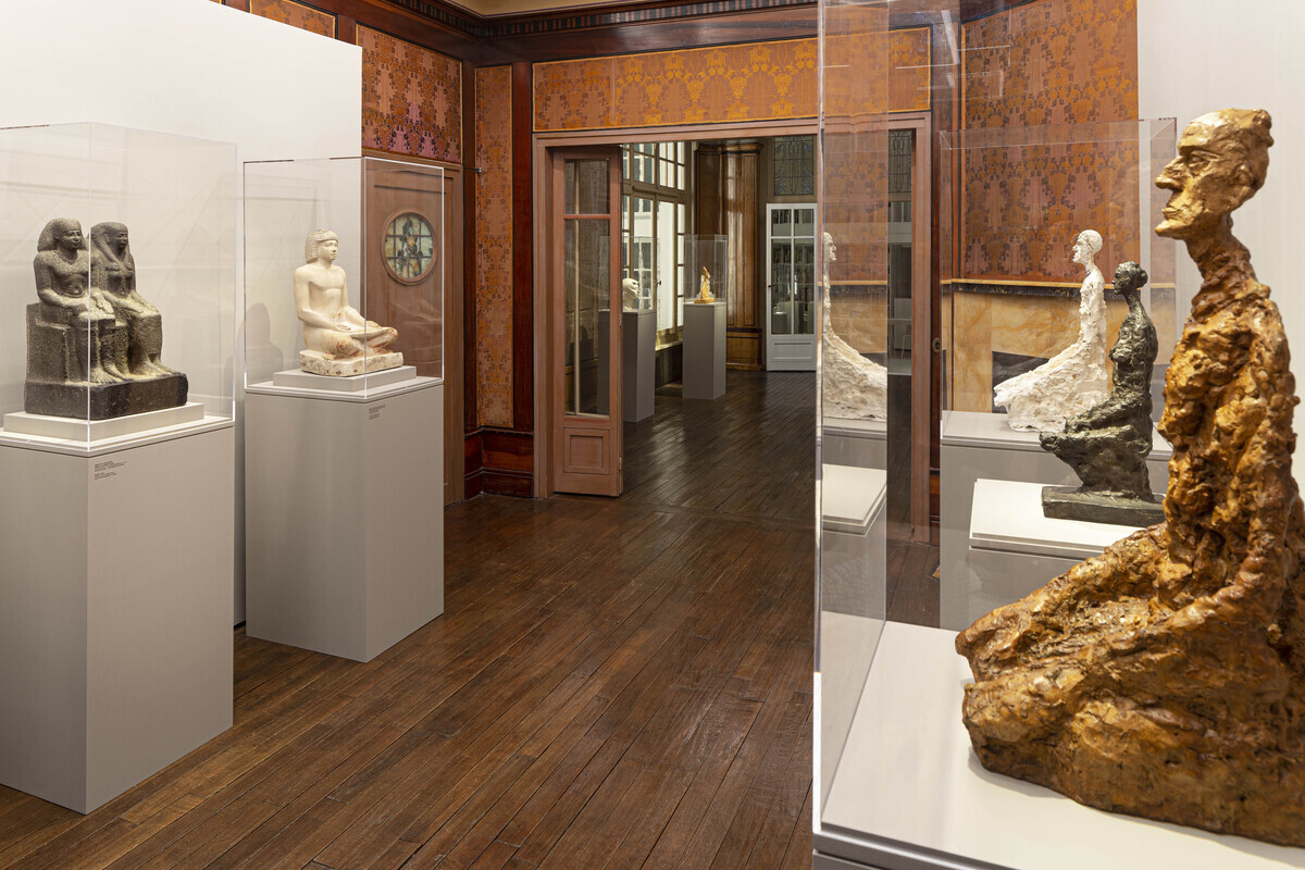 Giacometti et l'Egypte Antique : Vue de salle, Giacometti et l'Egypte Antique 