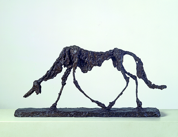 Picasso-Giacometti : Alberto Giacometti - Le chien, 1951. Alberto Giacometti-Stiftung, Zurich 