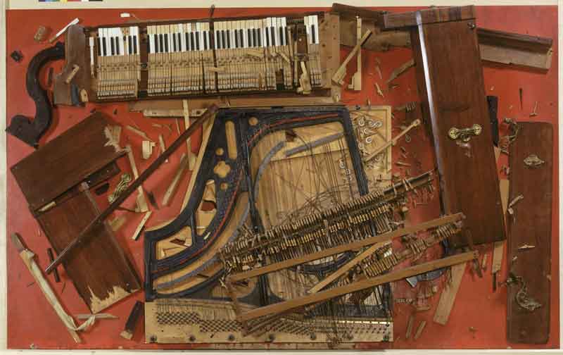 Arman : Arman, Chopin’s Waterloo, 1962 ©ADAGP Paris 2010 , phot. Adam Rzepka Collection Centre Pompidou, Dist. RMN