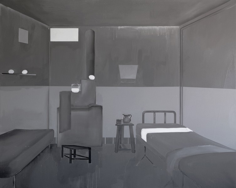 Derelict : Farah Atassi. Dirth House IV, 2011. huile sur toile, 160 x 200 cm Courtesy l’artiste & Galerie Xippas Paris