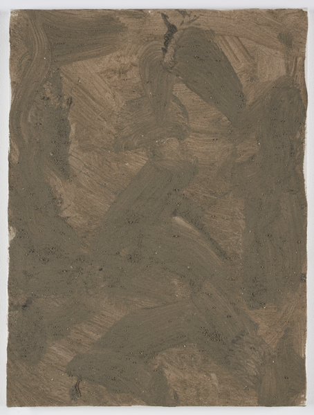 Claude Briand-Picard. Des matériaux à l’œuvre : Claude Briand-Picard. BERDER. 2015, vase sur toile, 47 x 63 cm. Photo Olivier Caijo 