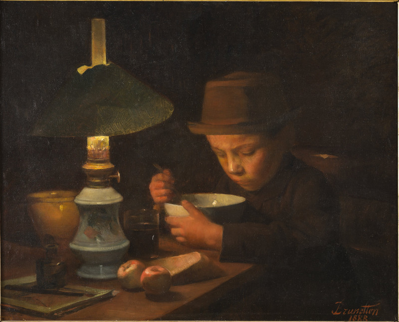 Tentations, l'appel des sens (1830-1914) : Brunetton, La soupe,1888,huile sur toile