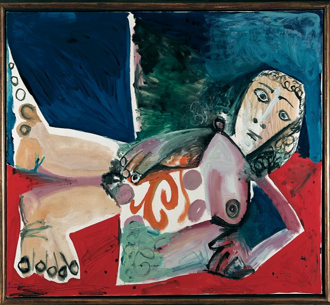 Chefs-d'œuvre du musée Frieder Burda : Pablo Picasso (1881- 1973), Nu couché, 1968 (Huile sur toile, 130 x 162 cm) - Musée Frieder Burda, Baden-Baden © Succession Picasso 2012