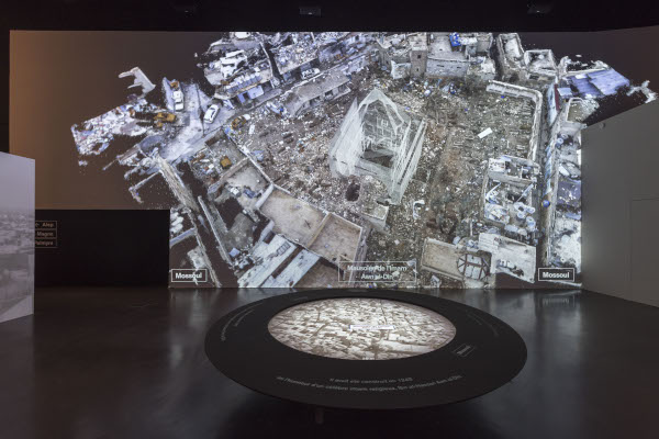 Cités millénaires. Voyage virtuel de Palmyre à Mossoul : Vue de l'exposition