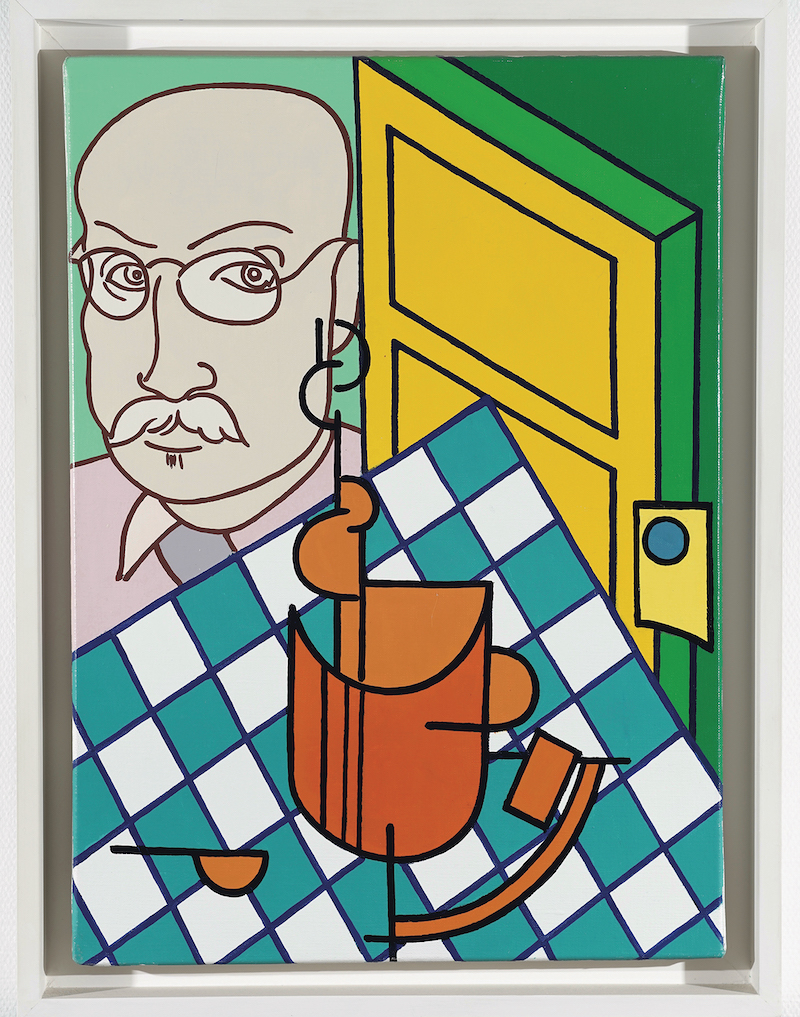 Tout va bien, monsieur Matisse : Erró Portrait de Matisse, 1986 Acrylique sur toile 46,5 x 33,5 cm collection particulière ©photo Droits Réservés © ADAGP, Paris, 2020