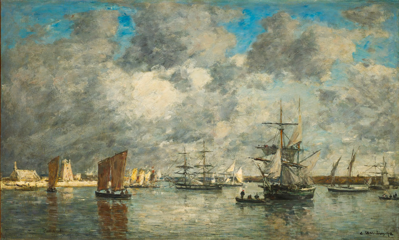 La modernité en Bretagne : Eugène BOUDIN, Port de Camaret,  Paris, Musée d’Orsay