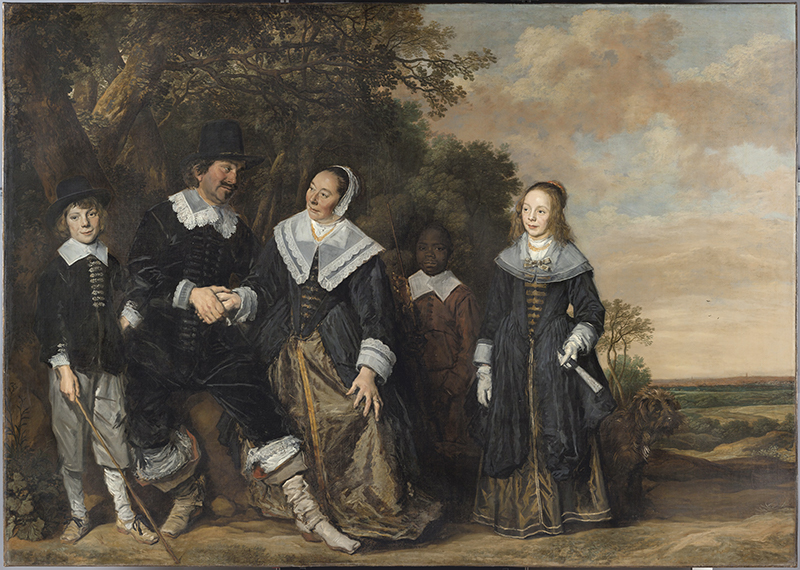 Frans Hals. Portraits de famille : Frans Hals. Portrait de famille dans un paysage, vers 1645-1648. Huile sur toile 202 x 285 cm © Museo Nacional Thyssen-Bornemisza Madrid
