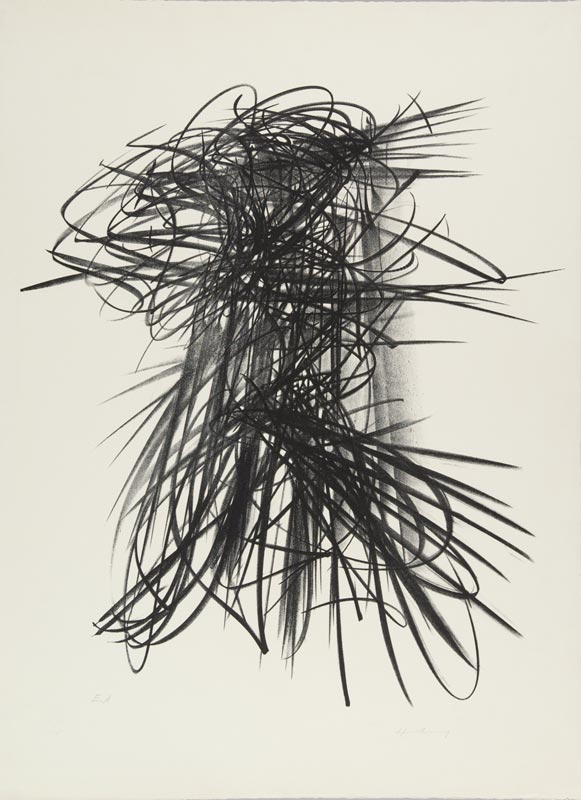 Hans Hartung - Estampes : L 1963-93, 1963. Lithographie. Imprimeur : Erker-Presse, Saint-Gall Cliché Fondation Hartung-Bergman, ADAGP, Paris 2011