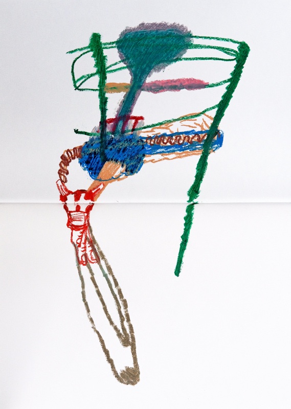 Marine Joatton : Sans titre, 2010, pastel gras sur papier 59,4 x 42 cm