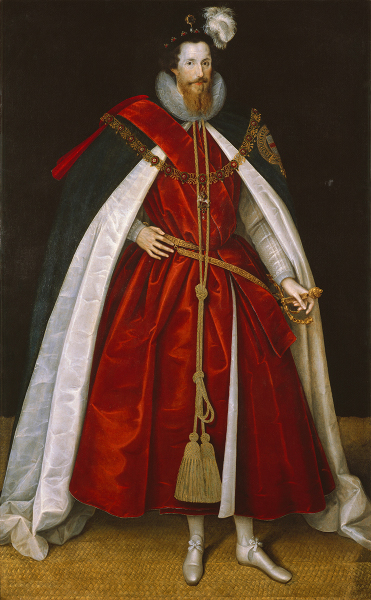 Les Tudors : Marcus Gheeraerts le Jeune, Robert Devereux, comte d’Essex. Vers 1597, 218 x 127,2 cm, huile sur toile. Londres, National Portrait Gallery © National Portrait Gallery, Londres, Angleterre