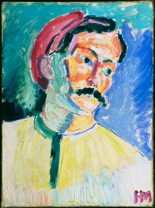 Matisse, Cézanne, Picasso... L’aventure des Stein : Henri Matisse.  Portrait de Derain.  1905, huile sur toile, 39 x 29 cm.  Tate Collection, Londres, Grande-Bretagne.   