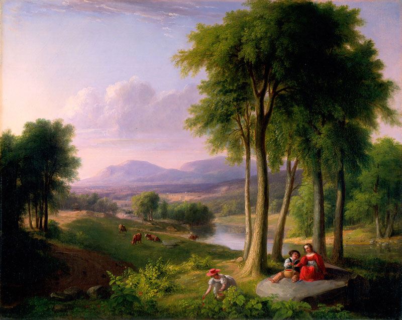 New Frontier : l’art américain entre au Louvre : Asher B. Durand (1796-1886), Vue près de Rutland, Vermont, 1837, Huile sur toile, High Museum of Art, Atlanta © High Museum of Art, Atlanta