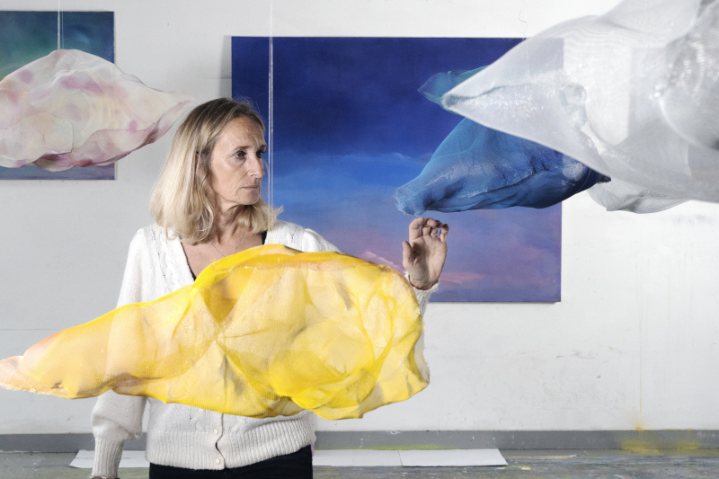 ON AIR, Anne Vignal : Anne Vignal dans son atelier © Joan Lartigau