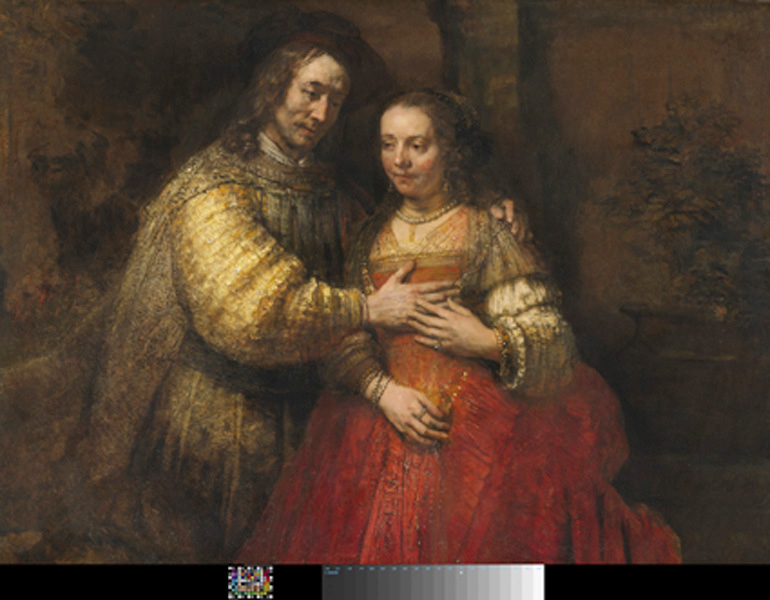 Rembrandt: The Late Works : © Rijksmuseum, Amsterdam, Rembrandt Portrait of a Couple as Isaac and Rebecca, known as ‘The Jewish Bride’, about 1665 Oil on canvas 121.5 x 166.5 cm
