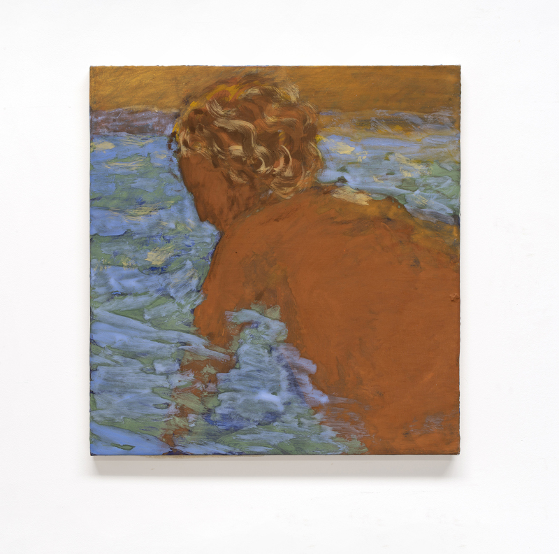 Christine Safa. De chair et de pierre : Nathan (Venise), 2023 Huile sur toile, 65 x 62 cm. Collection privée, France.