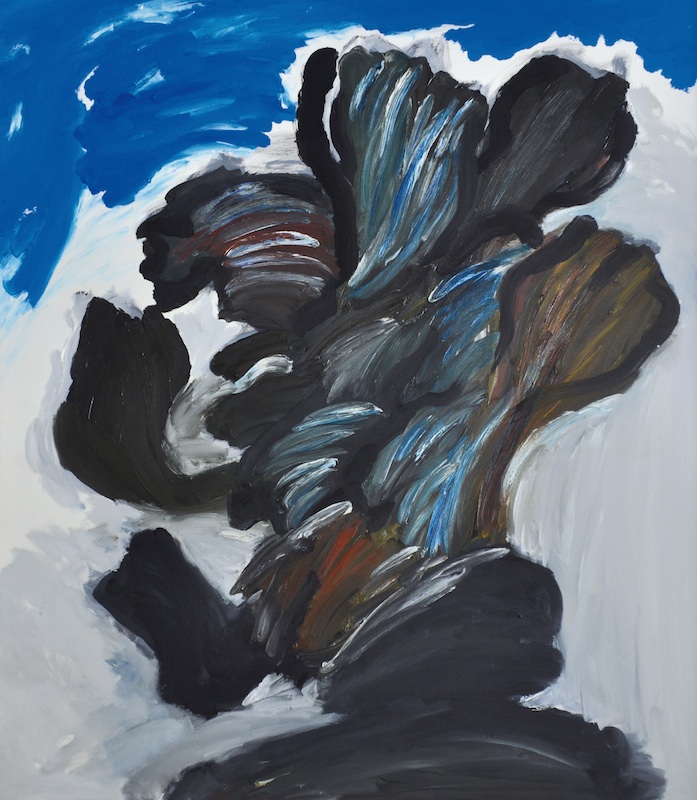 Yasse Tabuchi, un hymne à la couleur : L’Arbre secoué, 1977, huile sur toile, 162 x 130 cm