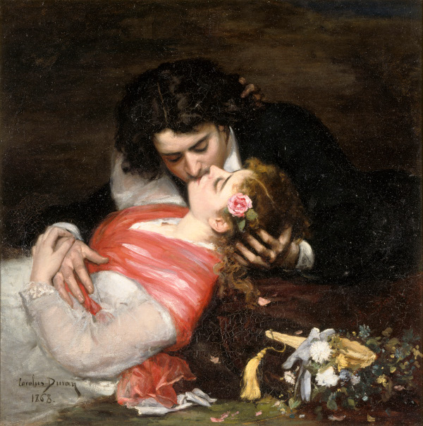 Amour : Carolus-Duran, Le Baiser. 1868, huile sur toile, Lille, Palais des Beaux-Arts. © RMN-GP / Hervé Lewandowski 