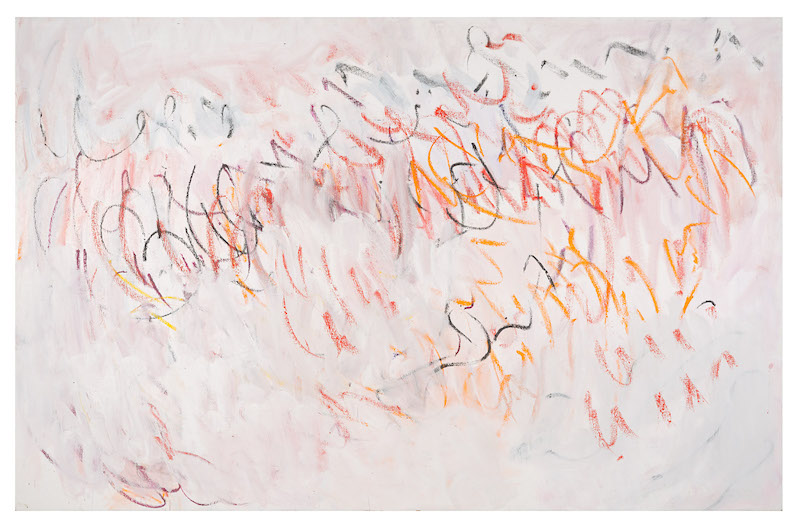 Christian Sorg. Oeuvres récentes : Peinture de fête, 2015, Technique mixte sur toile, 160 x 255 cm