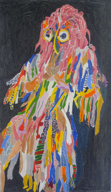 Henri Landier - La beauté des choses : L'homme perroquet, 1981, 195 X 114 cm